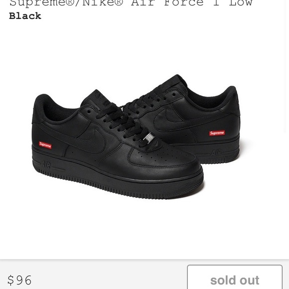 SOLD Supreme Black AF1 - Picture 2 of 2